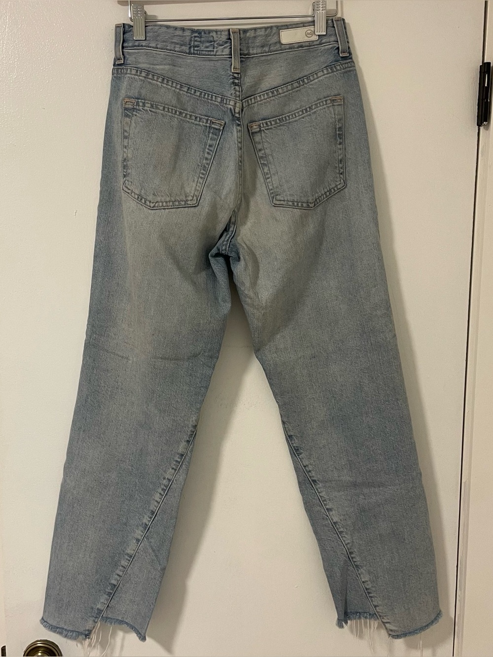AG Denim the Alexxis twisted hem jeans
